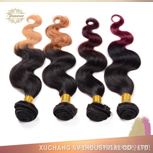2015 Beauty Ombre Hair Extension Peruvian Ombre Hair Weaves SV Hair Products Peruvian Body Wave Hair